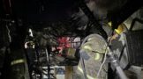 Extensive damage was caused by fire to a residential property in a townhouse complex in Boerneef Street, Langenhovenpark