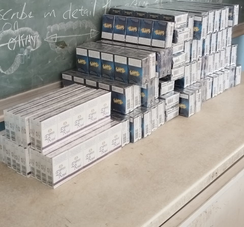 Suspect arrested and charged with possession of illicit cigarettes