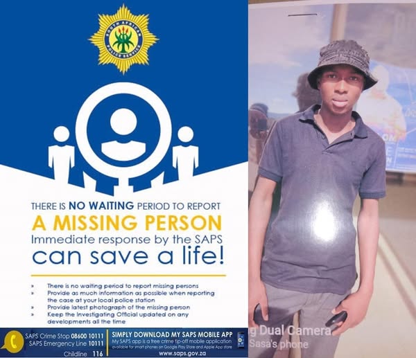Police seek missing 20-year-old male