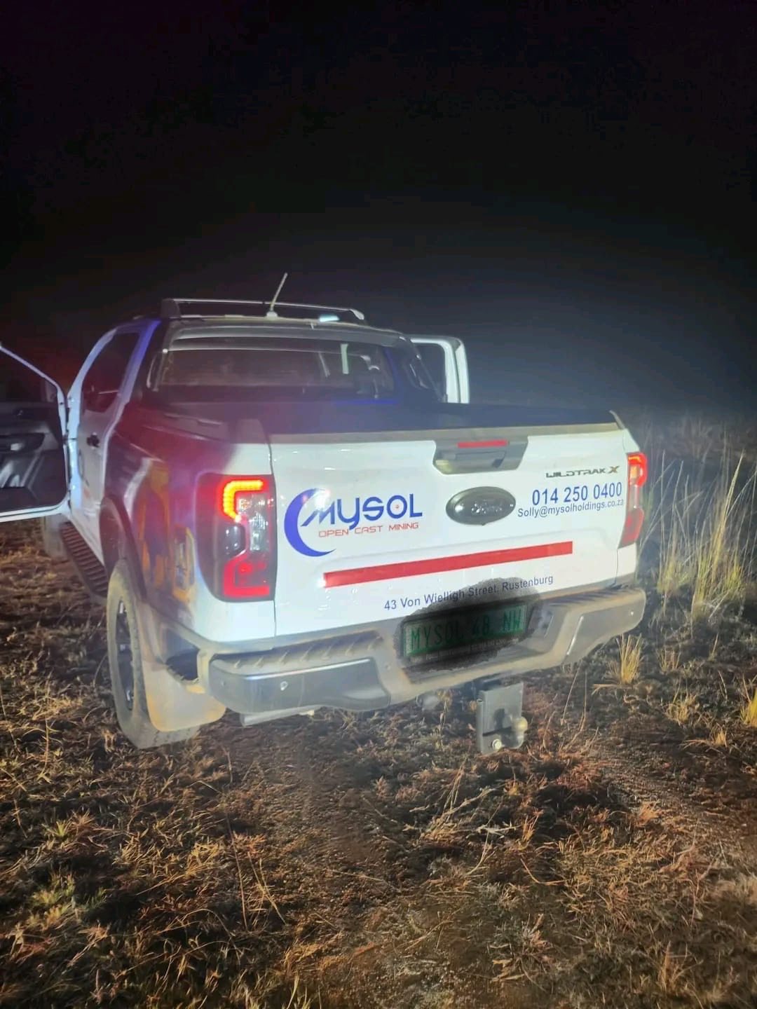 Hijacked Ford Ranger recovered in the Klipgat policing precinct