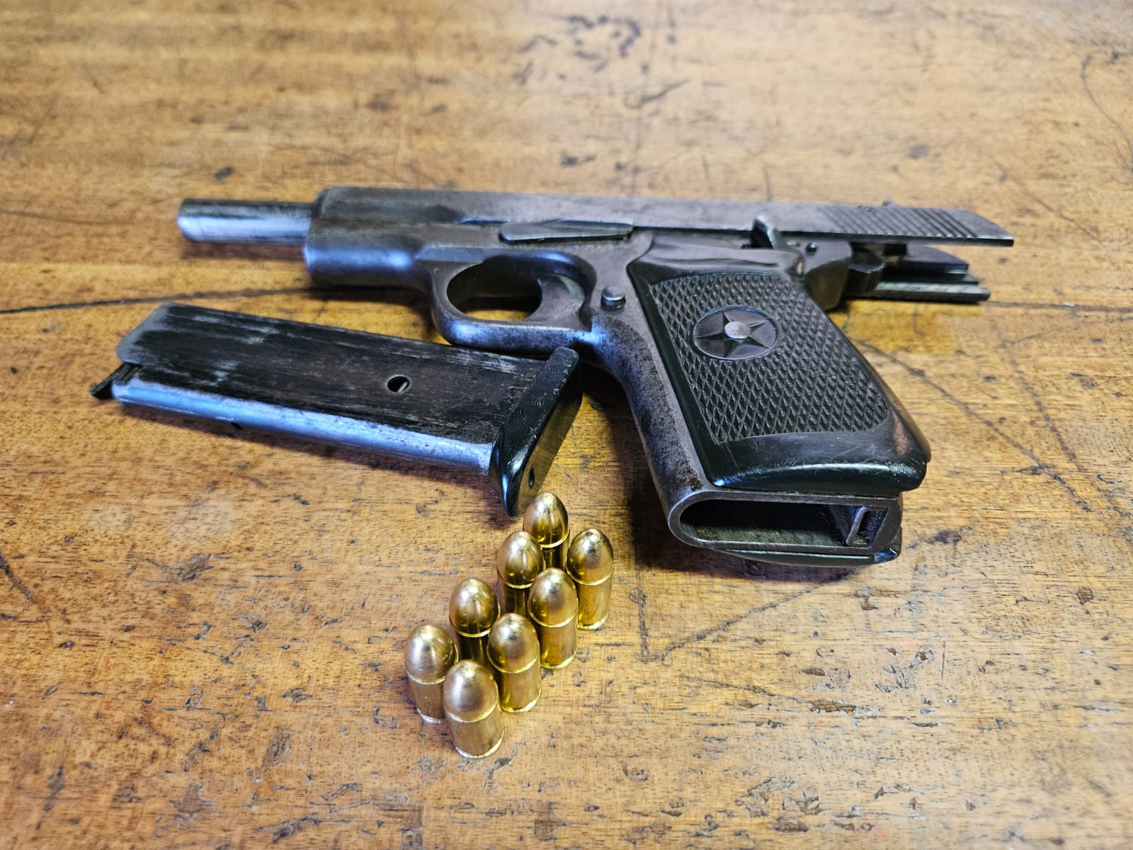 Suspect arrested, illegal firearm and ammunition seized