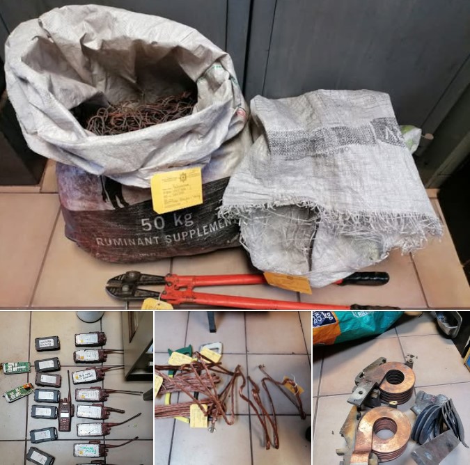 Duo apprehended for theft of copper cables