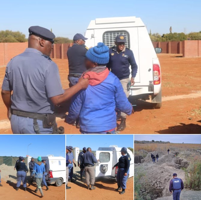 Police nets three suspects for illicit mining and contravention of Immigration Act