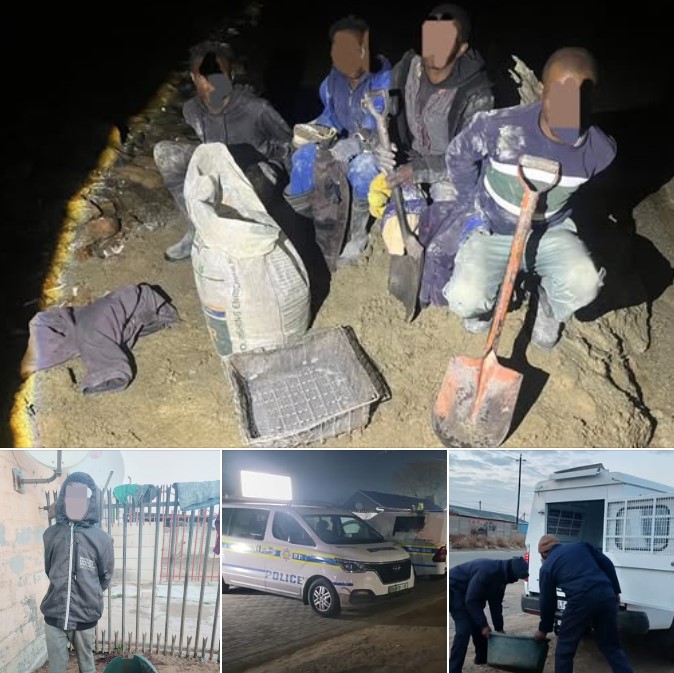 Vala Umgodi crack down on illegal mining syndicate, two mine employees arrested