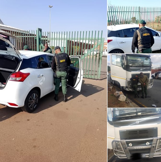 Hijacked vehicles recovered by the Gauteng Traffic Police and Gauteng Traffic Wardens