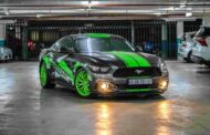 Green Mustang roars into FoM history