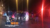 Two injured in a rollover crash on Rudolf Greyling Street, Bloemfontein