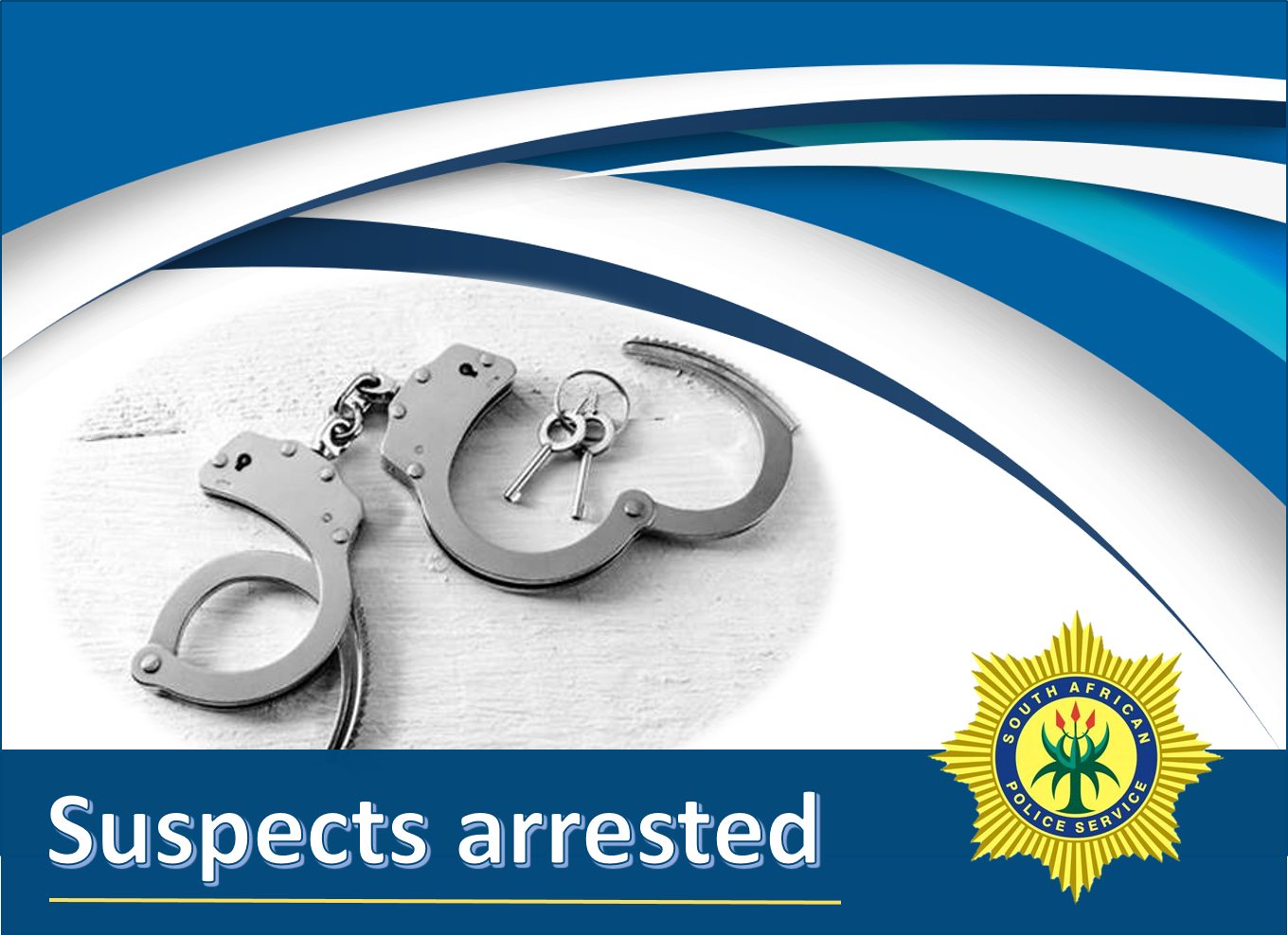 Five men arrested after a tip-off in connection with the theft of property from Hodisa Technical School
