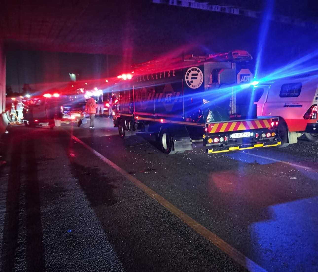 Road accident causing heavy traffic delays on the R24 direction west, after Edenvale off-ramp
