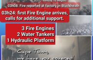 Major fire extinguished at a factory in Blackheath