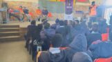 School safety talk at Ikusasa Comprehensive School at Sethebe section, in the Thembisa area