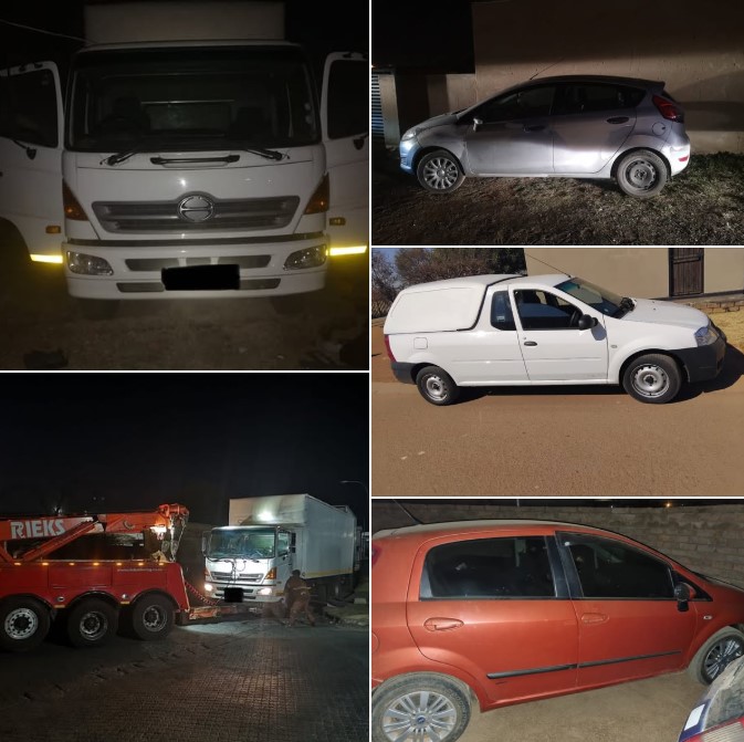 Several stolen and hijacked vehicles were recovered in Ekurhuleni and Tshwane