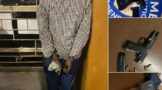 Suspect arrested with a 9mm pistol with a loaded magazine of live ammunition in his possession