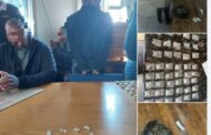 Suspects arrested in the possession of Cannabis (dagga), Mandrax tablets, Crystal meth and Cat