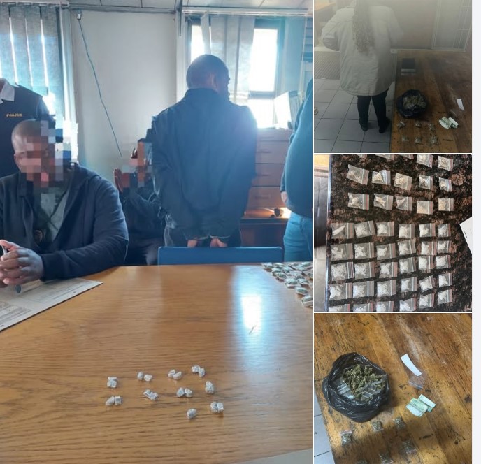 Suspects arrested in the possession of Cannabis (dagga), Mandrax tablets, Crystal meth and Cat