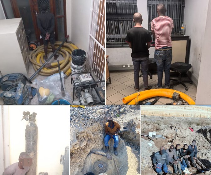 Vala Umgodi operatives arrests several individuals in proactive crime-fighting operations