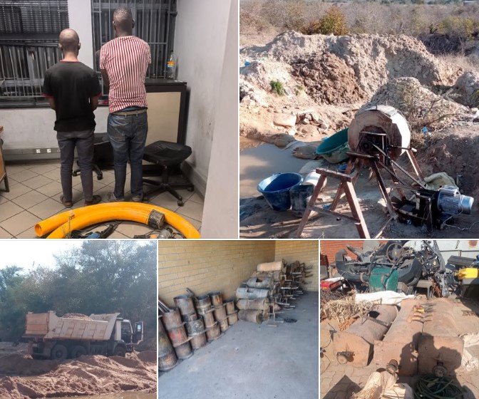 Nationwide Vala Umgodi operations remain resolute in its efforts to combat Illegal Mining and related crimes,