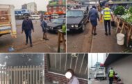 Durban CBD Bylaws and Traffic Enforcement Team conducted a sweep and clean-up operation under the M4 bridge