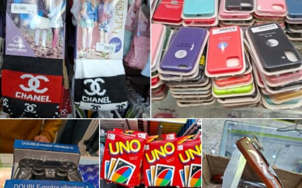 Counterfeit products seized during an operation in Kempton Park, Ekurhuleni District