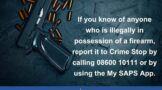Operation Shanela II continue in their quest to rid the streets of illegal firearms