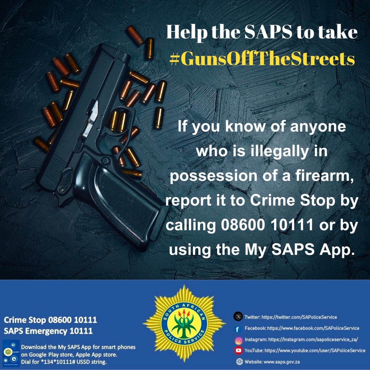 Operation Shanela II continue in their quest to rid the streets of illegal firearms