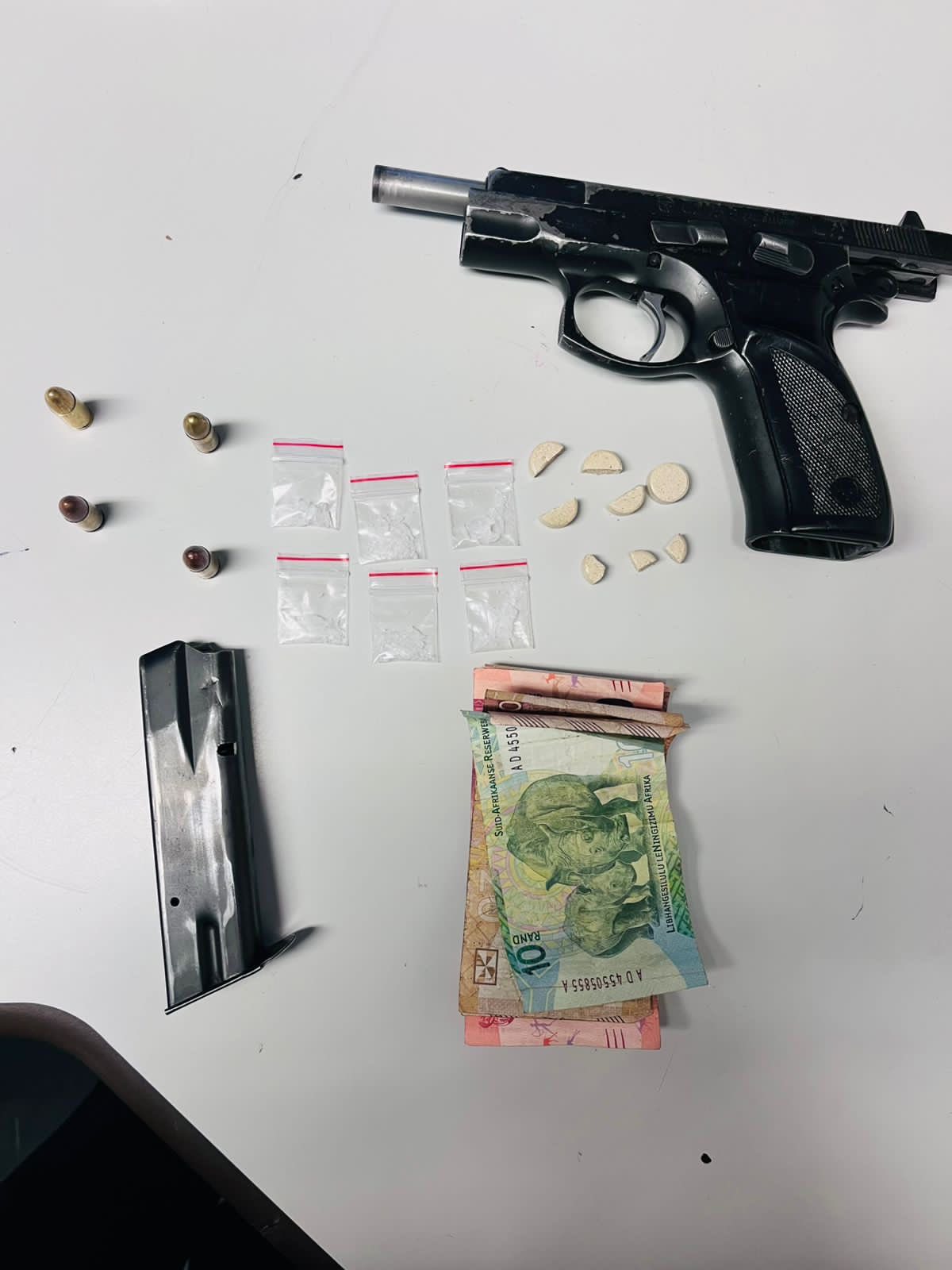Three unlicensed firearms were recovered in Mqanduli and Mthatha