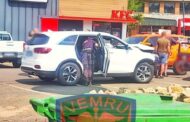 Vehicle crashes into a parking area in Elarduspark after the driver reportedly experienced a medical emergency