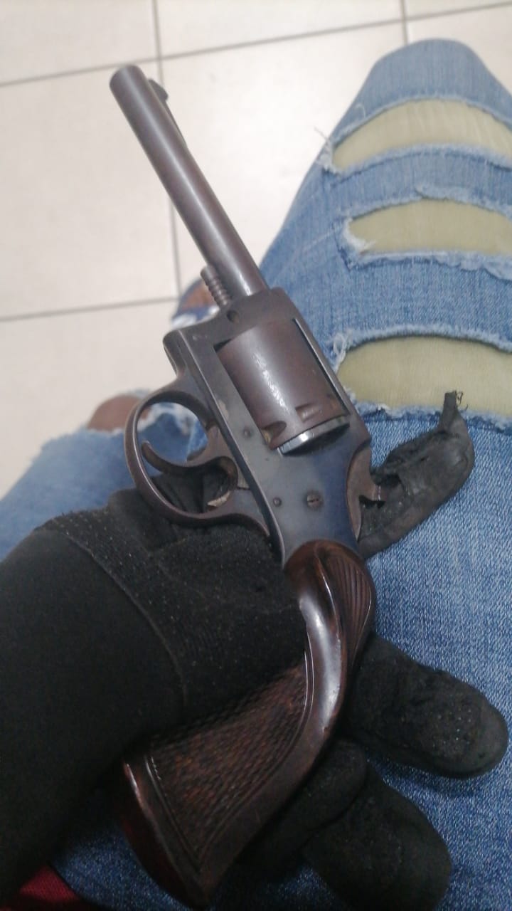 A male suspect arrested for possession of unlicensed firearm at Zuma View in Bela-Bela