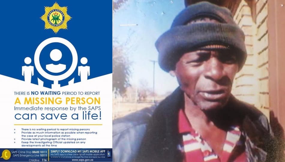 Klerkskraal police request community assistance in locating missing man: 62-year-old Luis Chauke