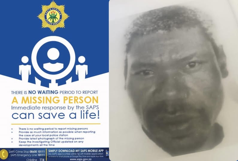 Help police find missing person, Boxi Ezekiel Sibiya