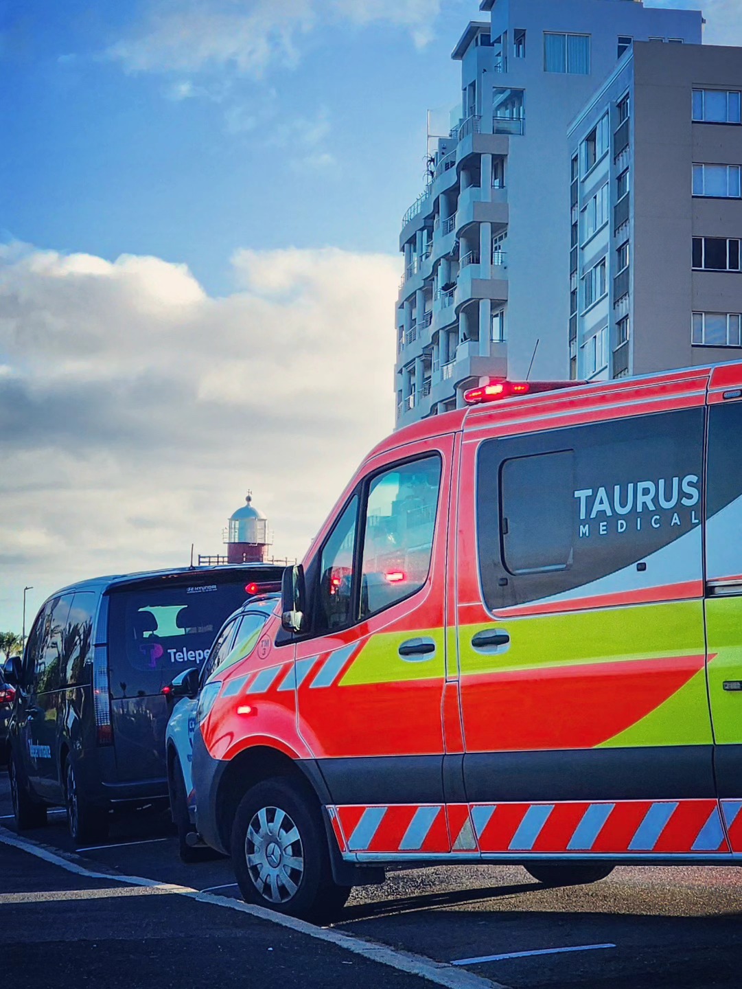 Patient treated after a cardiac arrest at Moullie Point