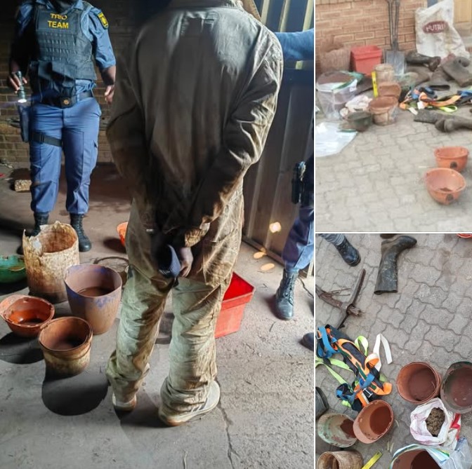 Two arrested for possession of gold-bearing material
