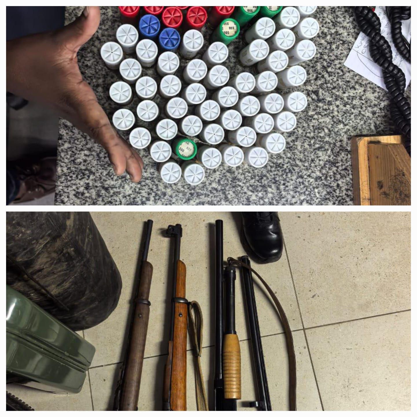 Suspect found in possession of unlicensed firearms and ammunition at an Estate in the Umhlali Policing Precinct