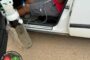 Patient reportedly experienced an asthmatic episode after the discharge of a powder fire extinguisher