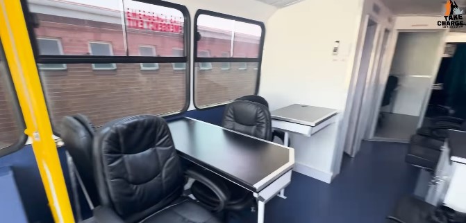 The Gauteng Traffic Police eBat Bus is a mobile alcohol evidentiary unit