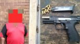 Suspect arrested for the possession of an unlicensed firearm and ammunition