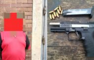Suspect arrested for the possession of an unlicensed firearm and ammunition