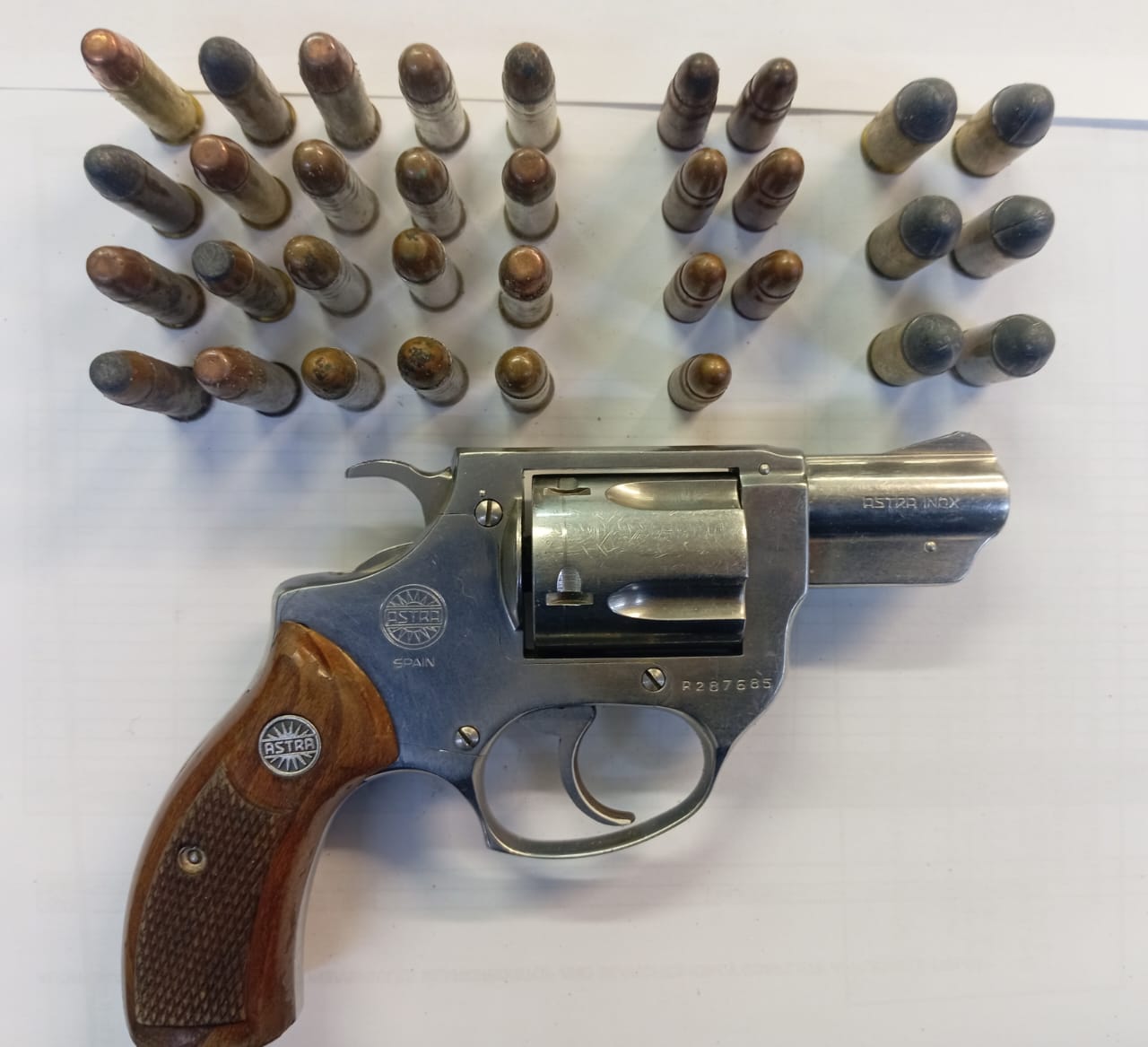 Suspect due in court for illegal possession of a firearm and ammuniton