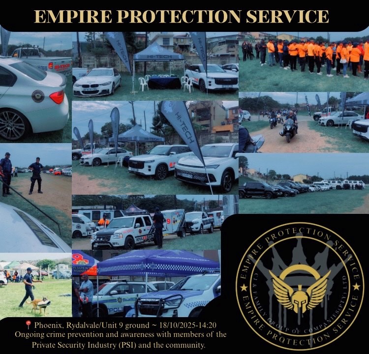Ongoing crime prevention and awareness with members of the Private Security Industry (PSI) and the community