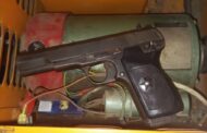 Suspect facing charges of unlawful possession of an unlicensed firearm, unlawful possession of live ammunition, and possession of suspected stolen property