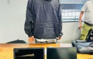 Suspect arrested after he was allegedly found in possession of suspected stolen property