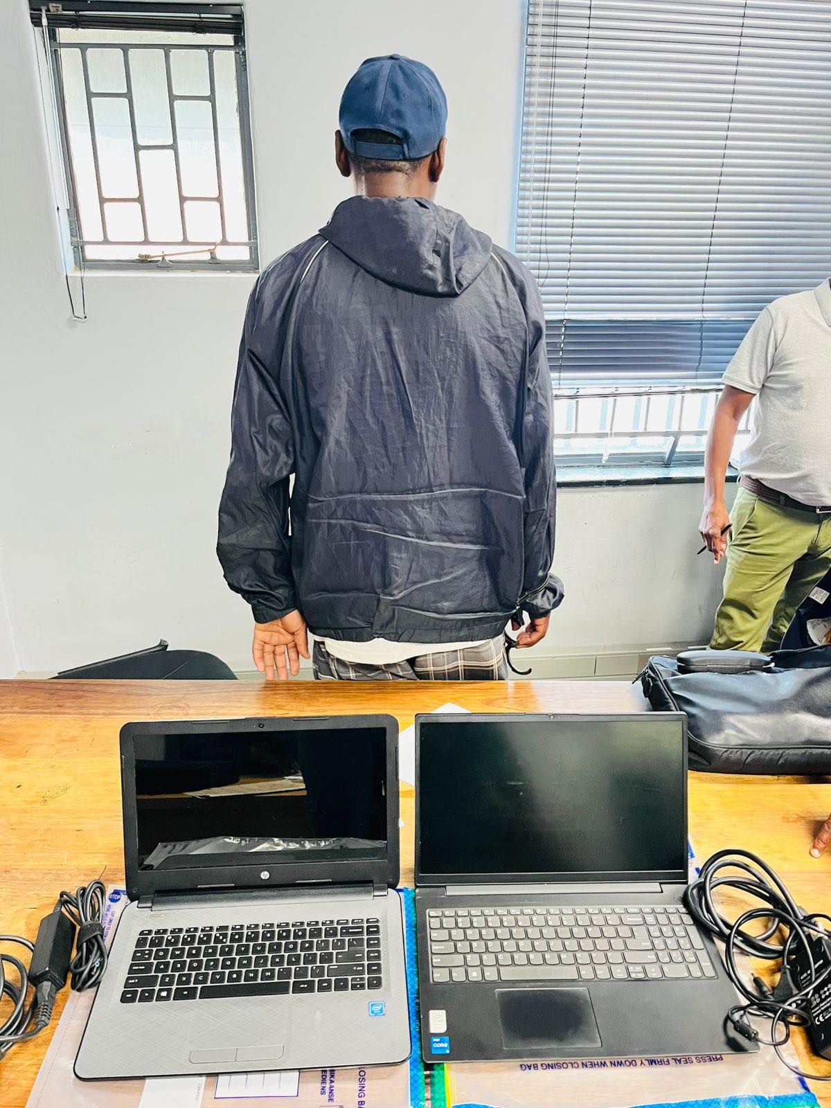 Suspect arrested after he was allegedly found in possession of suspected stolen property