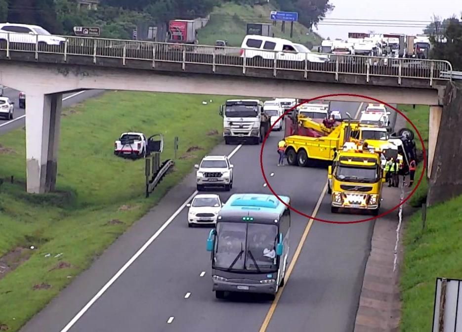 Delays after a collision on the N2 Southbound just before the Umhlanga Interchange
