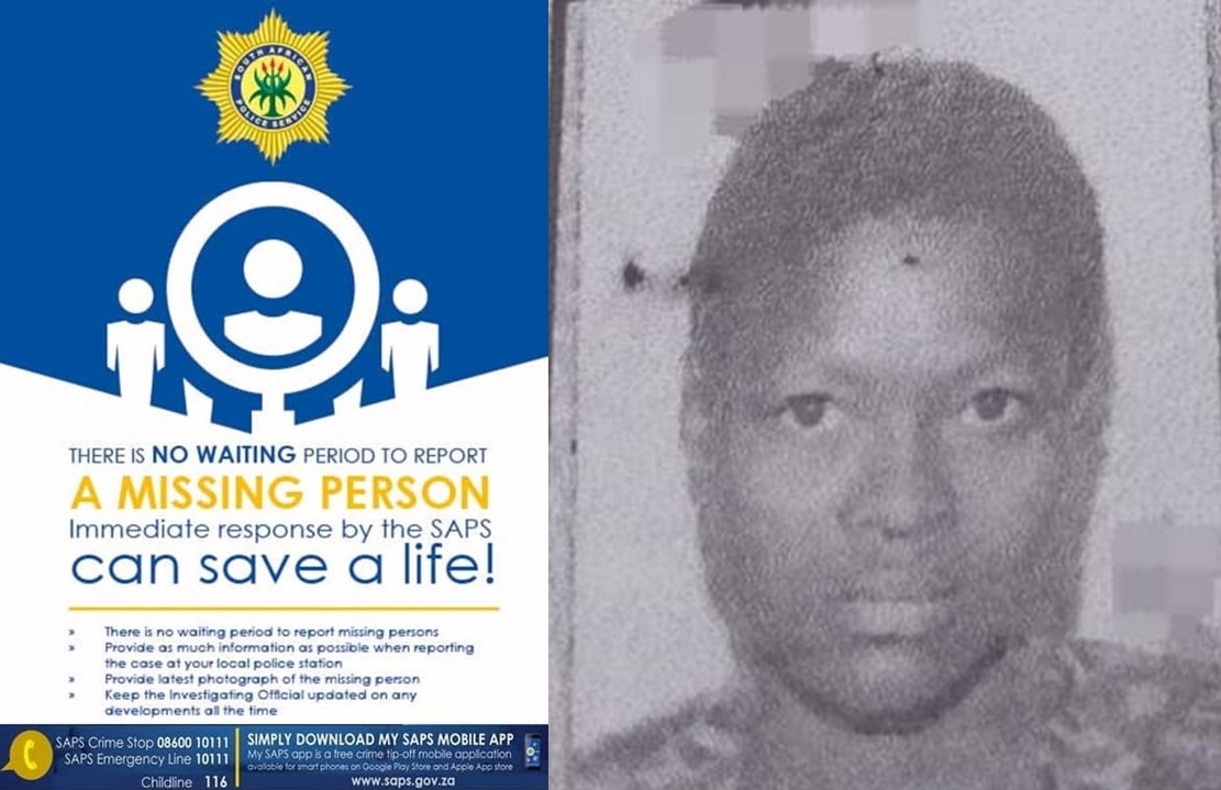 The SAPS in Waterval Boven is seeking the public's assistance in locating a missing person Elizabeth Ousie Sibanyoni