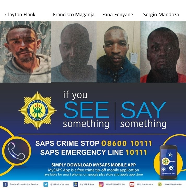 The Police have launched a manhunt after six suspects escaped from lawful custody at the Lydenburg Police Station