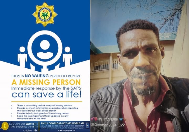 The Memel Police Station requests the community's assistance in locating Muzikayise Nkosi (49) from Ingongo Farm