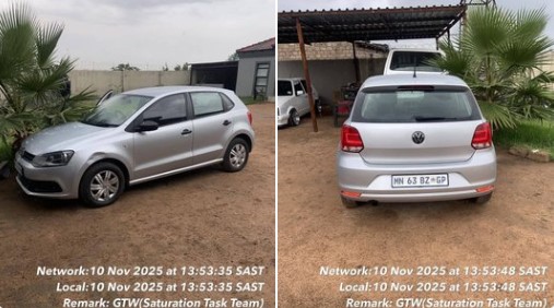 Stolen vehicle recovered in Hammanskraal