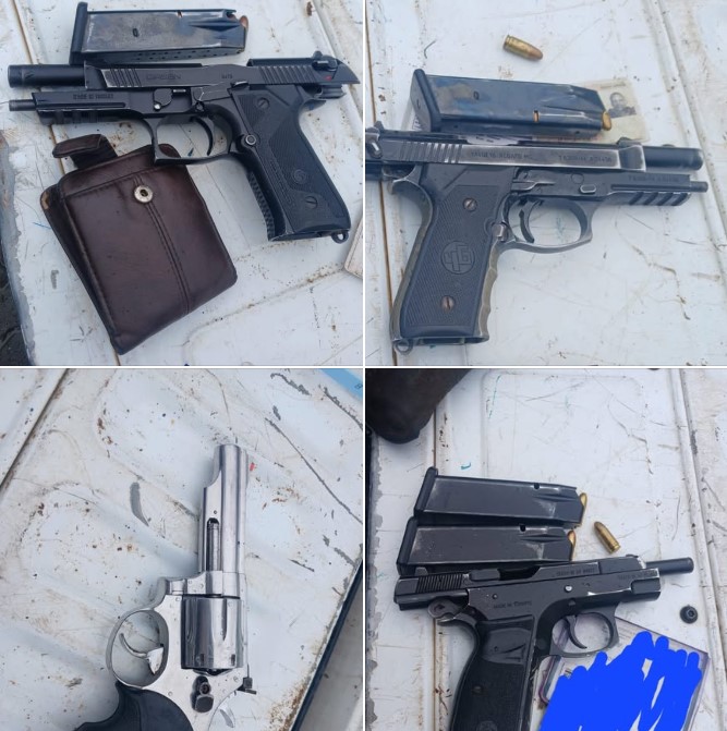 Four suspects arrested at Nquthu for conspiracy to commit an armed robbery and possession of an unlicensed firearm