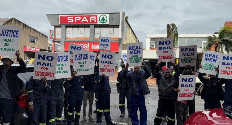 Protests Outside Verulam Magistrates Court Following Appearance of Extortion Suspects
