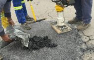 Pothole patching program currently underway in Albert Wessels, Newcastle